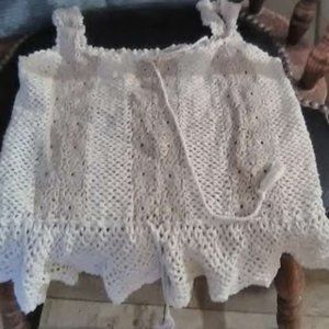 Vintage knit crocheted  tank top